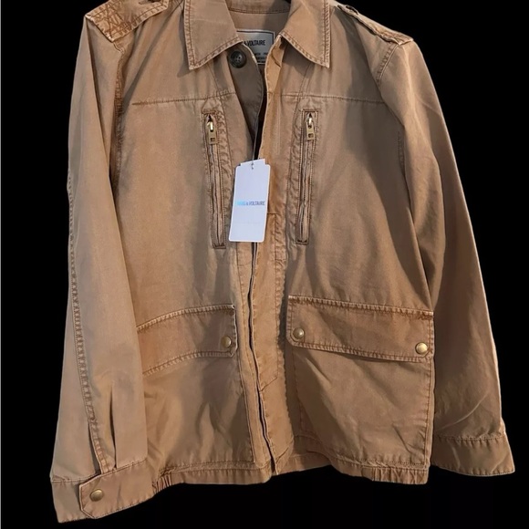 NWT $398 Zadig & Voltaire Kid Cotton Good Vibes Jacket Large - Picture 6 of 16